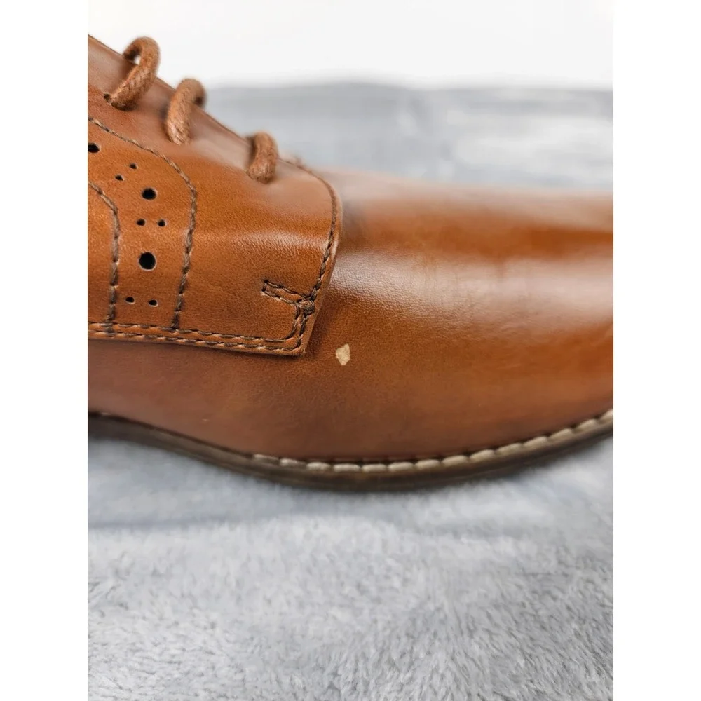Jousen Milan Men's Size 9 Brown‎ Oxford Lace Up Dress Shoes